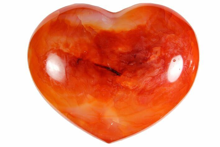 Colorful Carnelian Agate Heart #121544